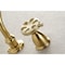 Kingston Brass KS3027RX Two-Handle Wall Mount Tub Faucet, Brushed Brass KS3027RX - alternate 5